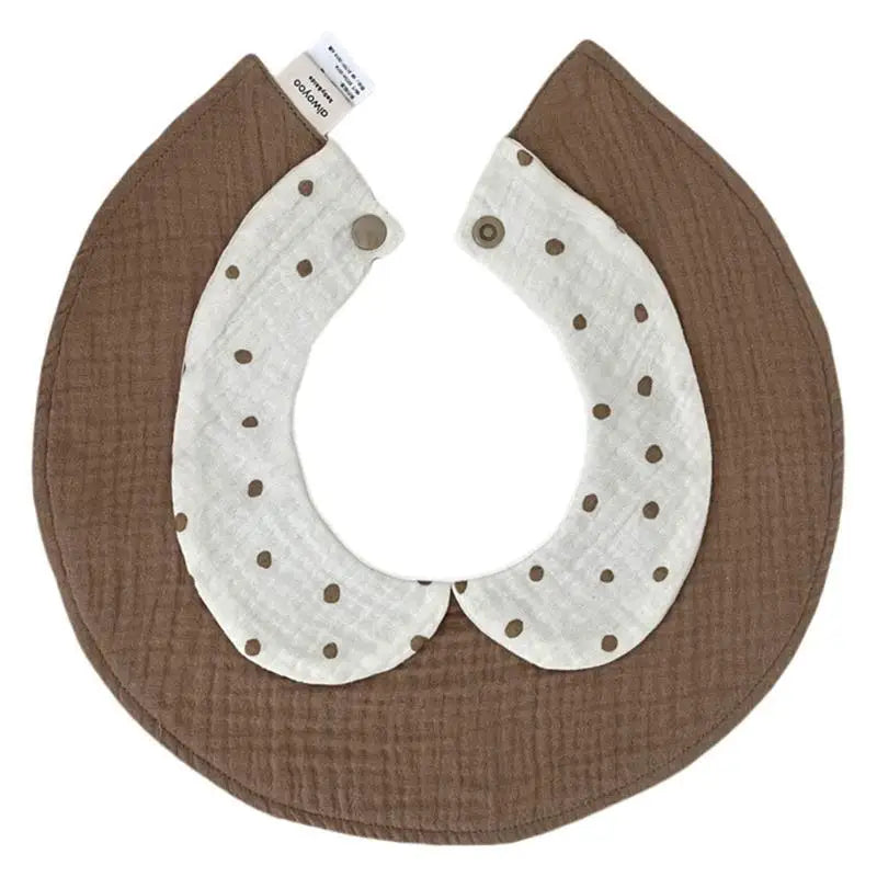 Cotton Baby Bib with Doll Collar | Drool & Feeding Bib 0–3 Yrs
