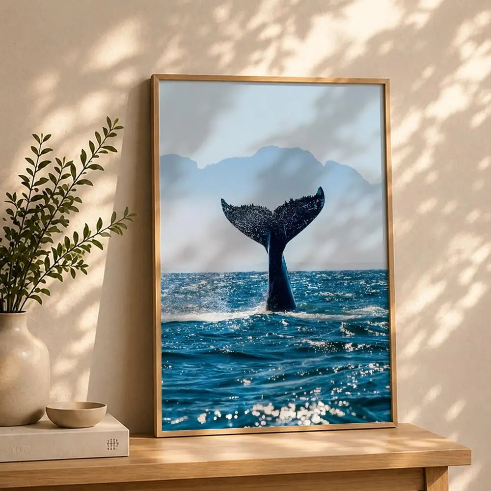 Scenery B-Beach Sea OceanS Poster HD Self Adhesive Waterproof Wall Art Ideal for Home Office Dorm Bedroom Great Gift Peaceful Pleasures Health and Wellness