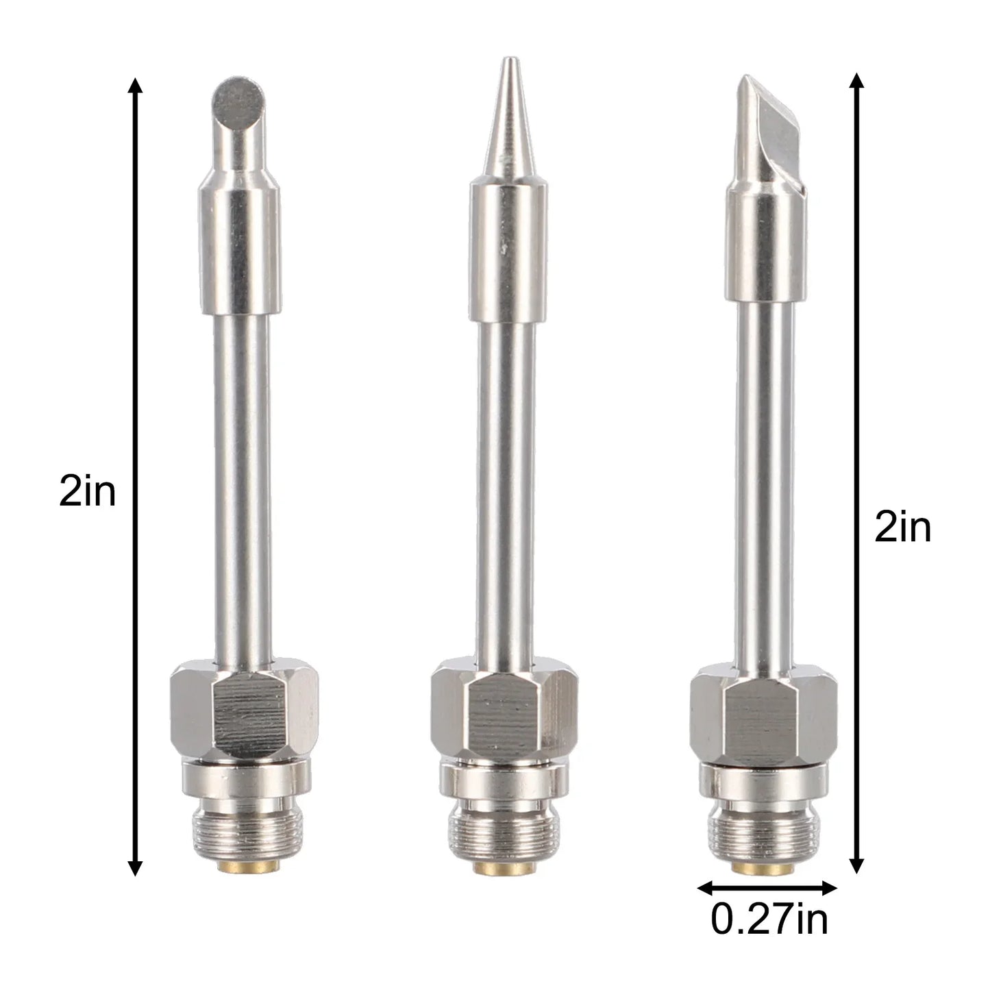 3-Pack 510 Interface Soldering Iron Tips | Copper M7 Thread