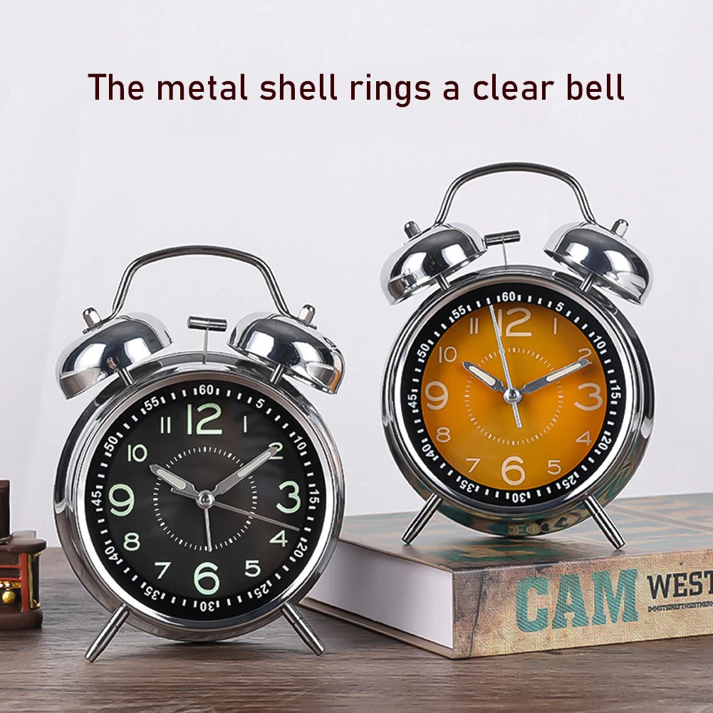 Twin-Bell Vintage Alarm Clock | Loud, Compact & Retro Vintage Alarm Clock Peaceful Pleasures Health and Wellness