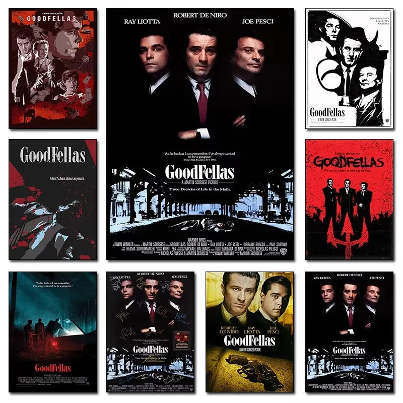 Goodfellas Retro Movie Poster Canvas Wall Art | Unframed Print