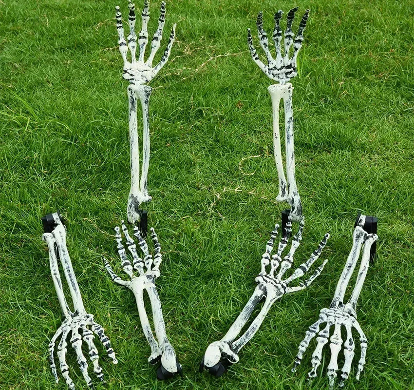 Halloween Skeleton Hand Yard Stakes – Realistic Zombie Prop 1–6 Pcs