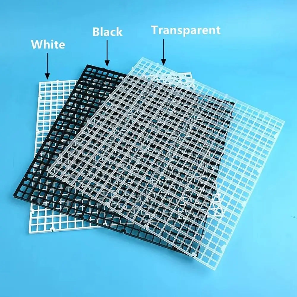 1Pcs Multifunctional Isolation Grid Board 30x30cm Black White Undergravel Bottom Plate Tray Plastic Seperator Divider Board Net Peaceful Pleasures Health and Wellness