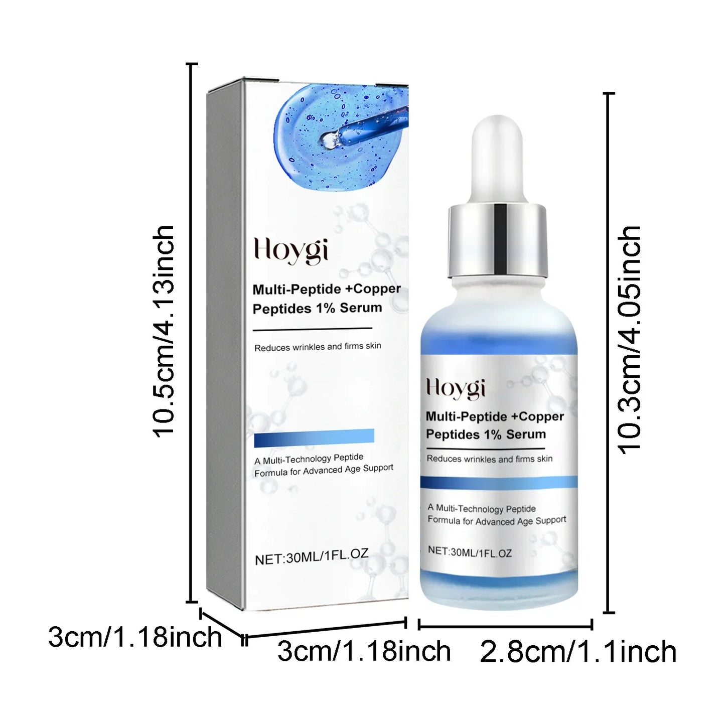 Blue Copper Peptide Serum – Firm, Brighten & Shrink Pores