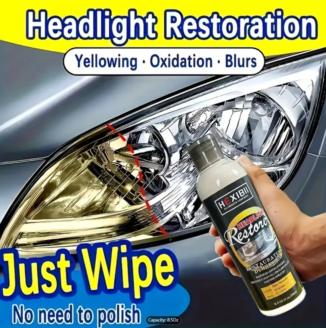 Car Headlight Restoration Fluid – Crystal Coating & Refurbish