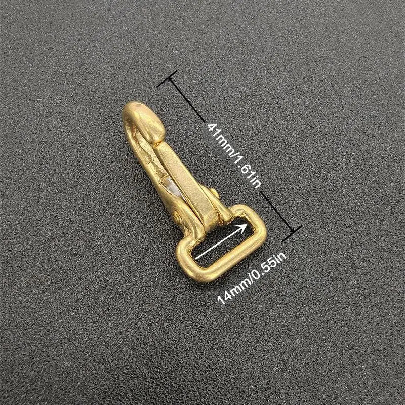 Solid Brass Snap Hook – Dog Leash & Bag Strap Buckle
