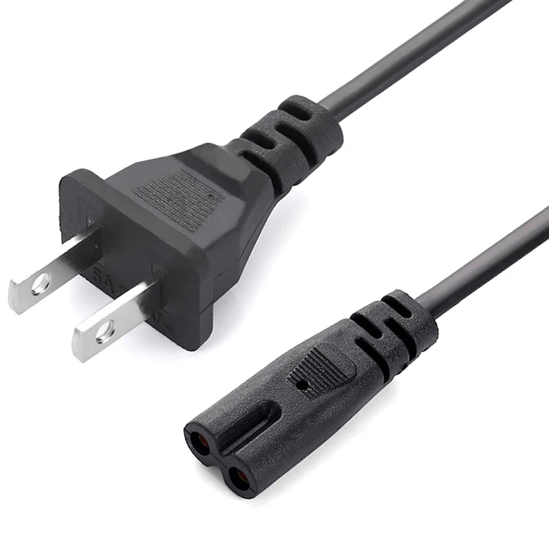 New EU Power Cable 2pin IEC320 C7 US Power Extension Cord For Laptop Charger Printer Radio Ser XBOX Peaceful Pleasures Health and Wellness US