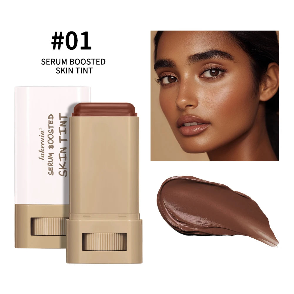 Foundation Skin Tint Balm Skin Tint Stick Waterproof Nourishing Solid Tinted Serum Face Tinted Face Contour Stick Makeup Peaceful Pleasures Health and Wellness Color 1