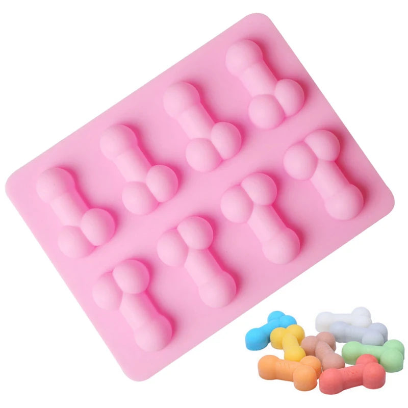 Novelty Fun Shape Silicone Ice Cube Tray & Mold – Bachelorette Party Ice Cubes, Soap, Chocolate & Candle Making