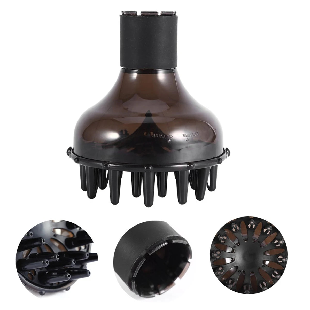 Universal Hair Dryer Diffuser for Curls Temperature Resistant Hairdryer Salon Home Drying Blower Hair Styling Tools Accessories Peaceful Pleasures Health and Wellness