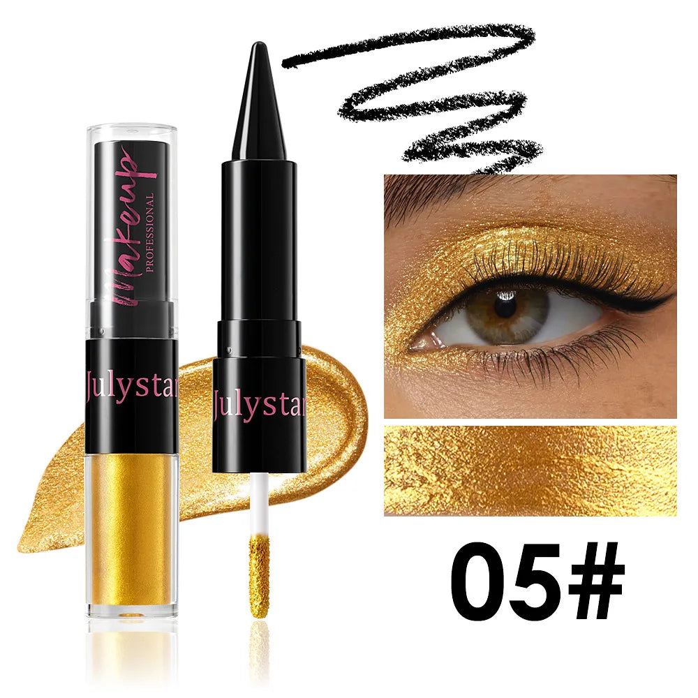 2-in-1 Glitter Metallic Liquid Eyeshadow & Eyeliner Pen