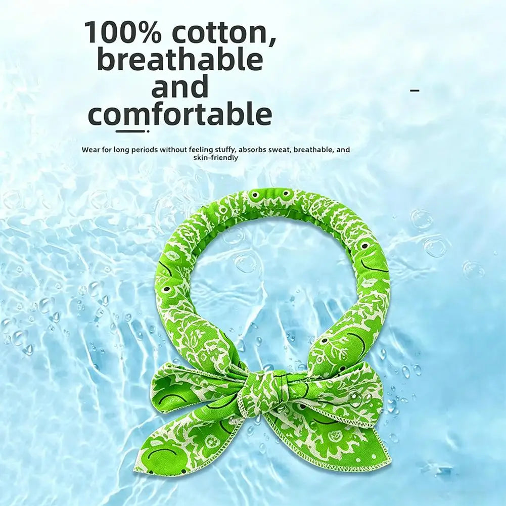 Dog Cooling Collar Summer Pet Cat Dog Ice Scarf Animal People Outdoor Sports Headband Towel Wristband Dog Bibs Pet Dog Supplies Peaceful Pleasures Health and Wellness