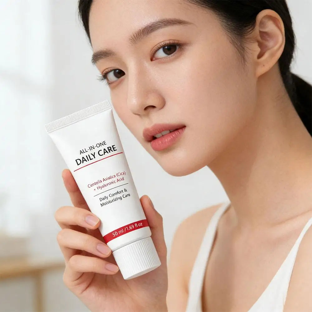 50ml Face Moisturizer Hydrating Cream Nourishing Daily Skin Care Gentle Use Portable Refreshing Smooth Shrinks Pores Rejuvenate Peaceful Pleasures Health and Wellness