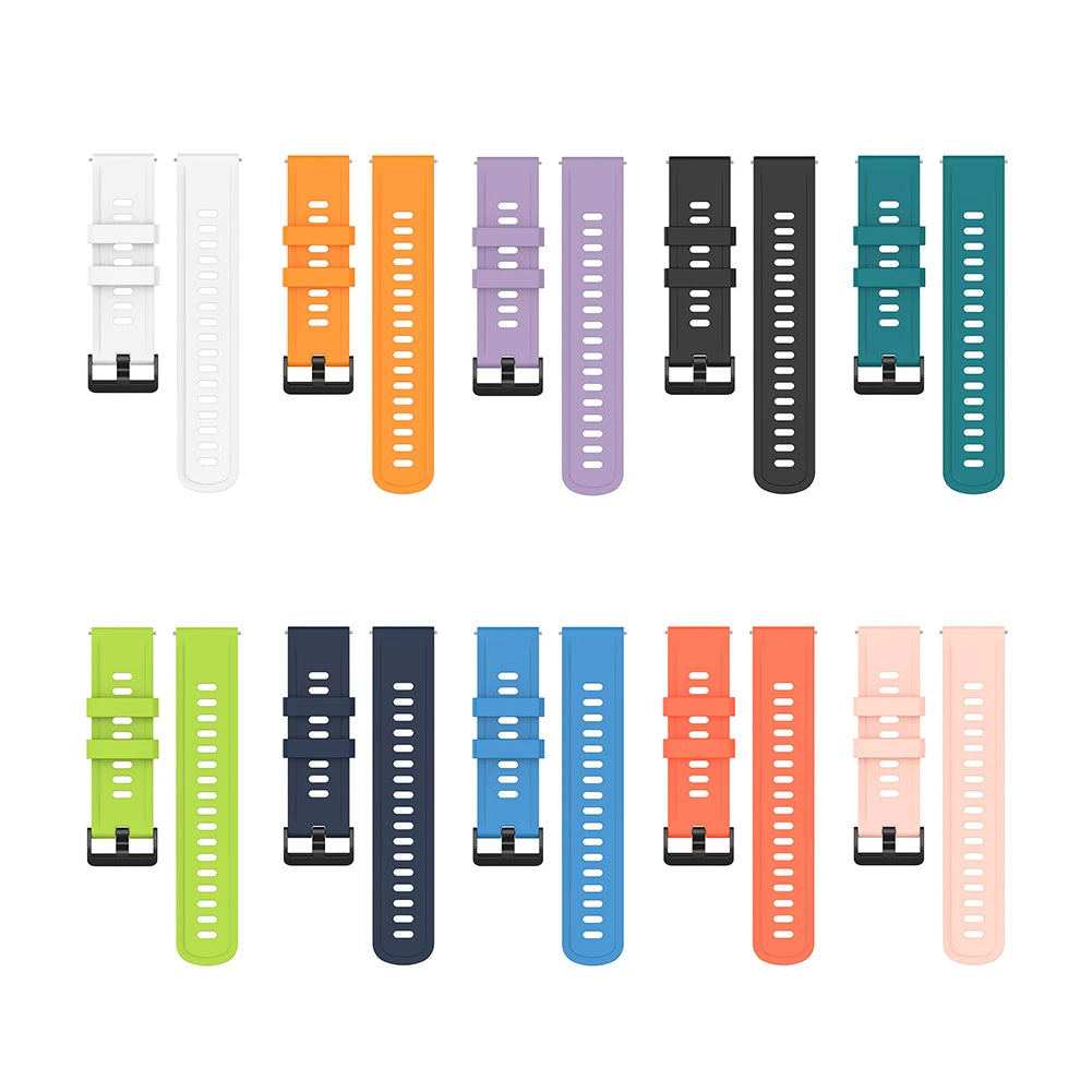 Silicone Watch Band for Xiaomi MI Watch S1 Active & Watch Color Peaceful Pleasures Health and Wellness