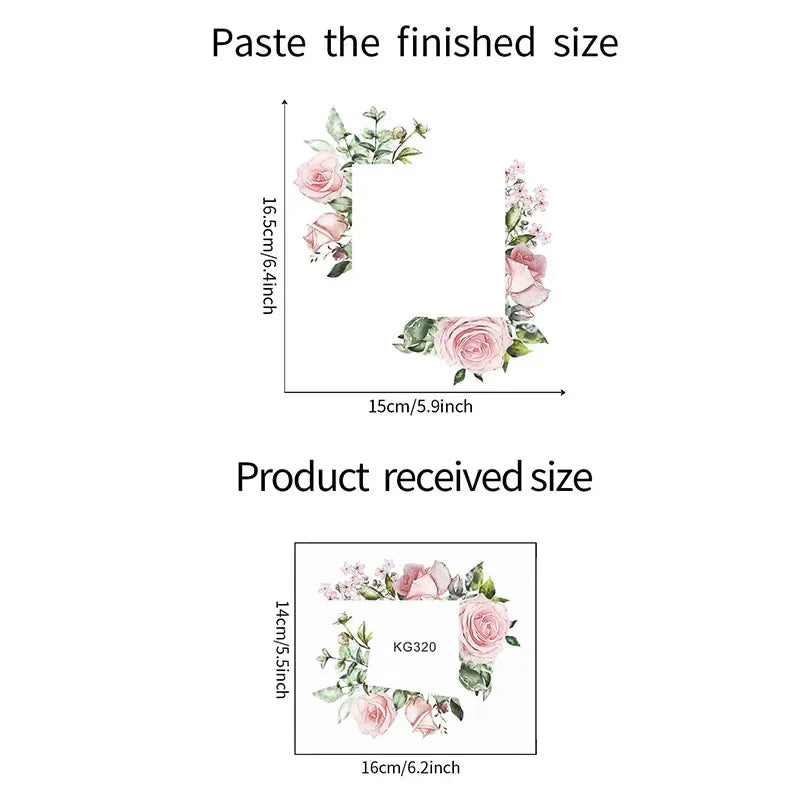 Flower Switch Stickers Green Leaves Plants Wall Sticker Tropical Switch Wallpaper Self-Adhesive Wall Decals Home Decor DIY Peaceful Pleasures Health and Wellness Sticker09
