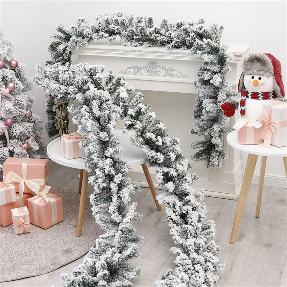 Artificial Christmas Garland 270cm 8.8ft – Flexible PVC Greenery