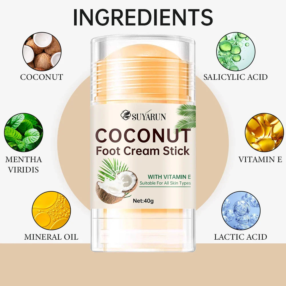SUYARUN Coconut Foot Balm Stick | Moisturizing Heel Care