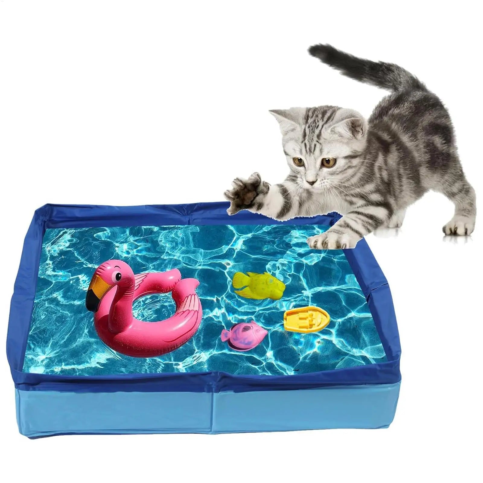 Pet Bathing Pool Outdoor Folding Swimming Pool Cat and Dog Cleaning Pool Adult Bathing Tub Outdoor Sand Play Toy Peaceful Pleasures Health and Wellness