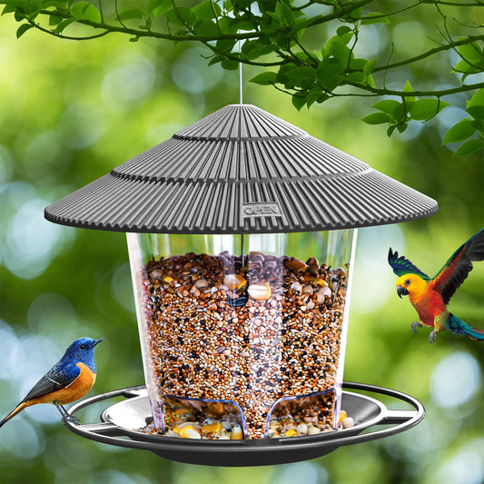 Bird Feeder Automatic Foot Feeding Tool Outdoor Bird Feeder Hanging Nut Feeding Multiple Hole Dispenser Holder Food Container Peaceful Pleasures Health and Wellness