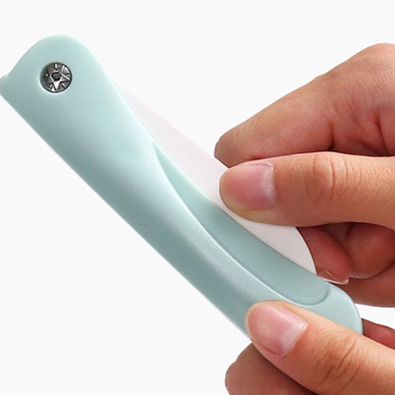 Fruit Knife Portable Folding Ceramic Household Products Mini Convenient Durable And Practical Kitchen Peeling Knife Peaceful Pleasures Health and Wellness