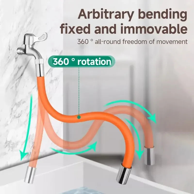 360° Flexible Faucet Extender – Universal Silicone Hose 20/50cm
