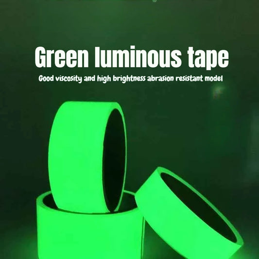 Glow in the Dark Tape | Self-Luminous Fluorescent Adhesive Glow Adhesive Tape Peaceful Pleasures Health and Wellness