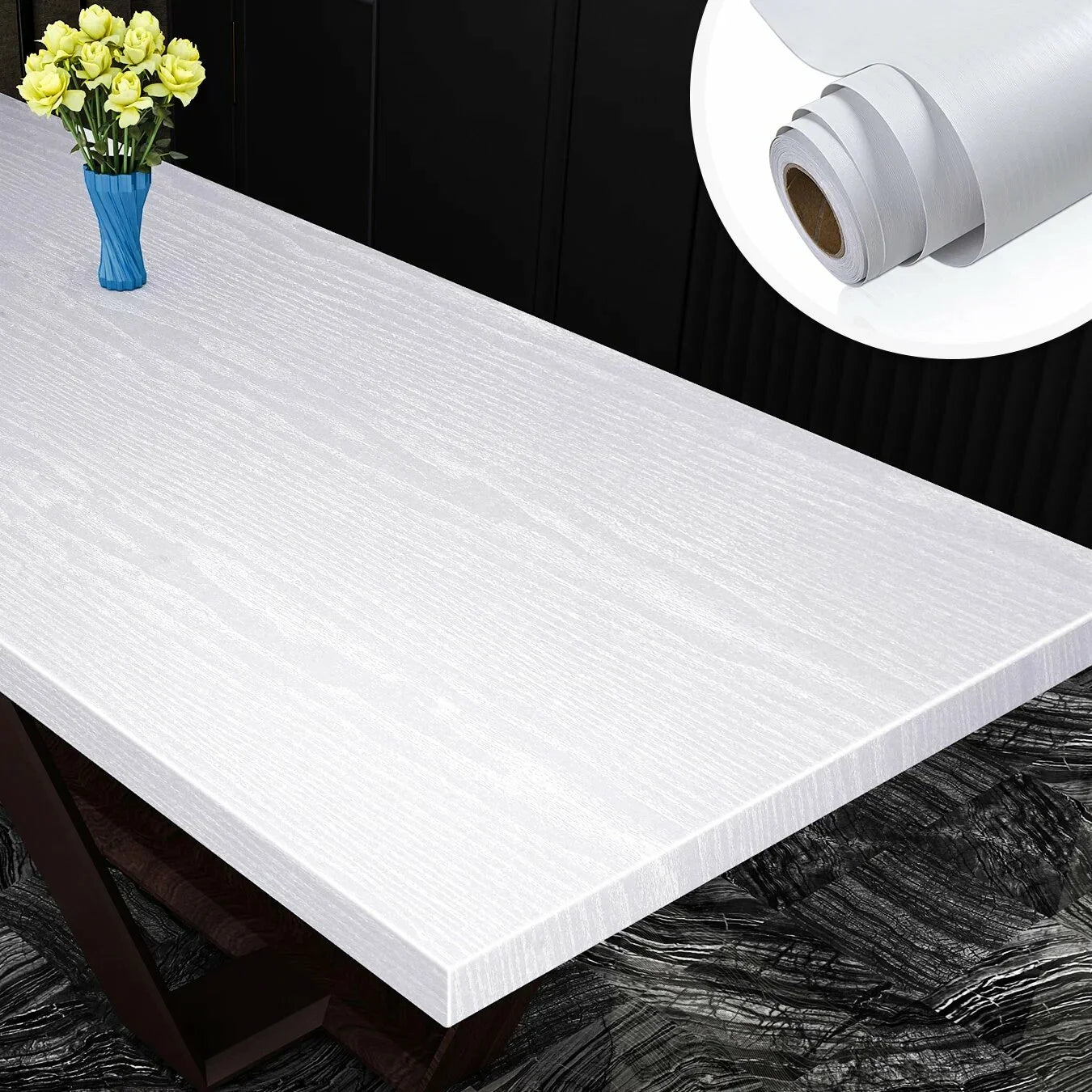 PVC Wood Grain Peel & Stick Wallpaper 55cm | Self-Adhesive