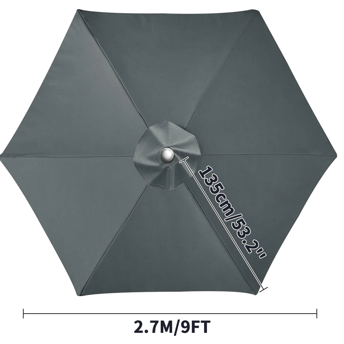 Waterproof Patio Umbrella Replacement Canopy | 6 & 8 Ribs