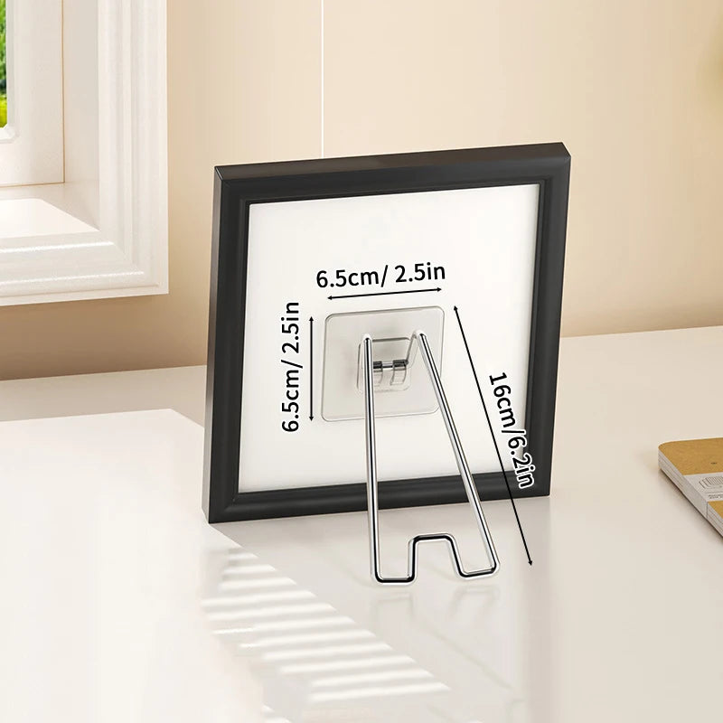 No-Drill Metal Photo Frame Stand – Desktop Display Holder