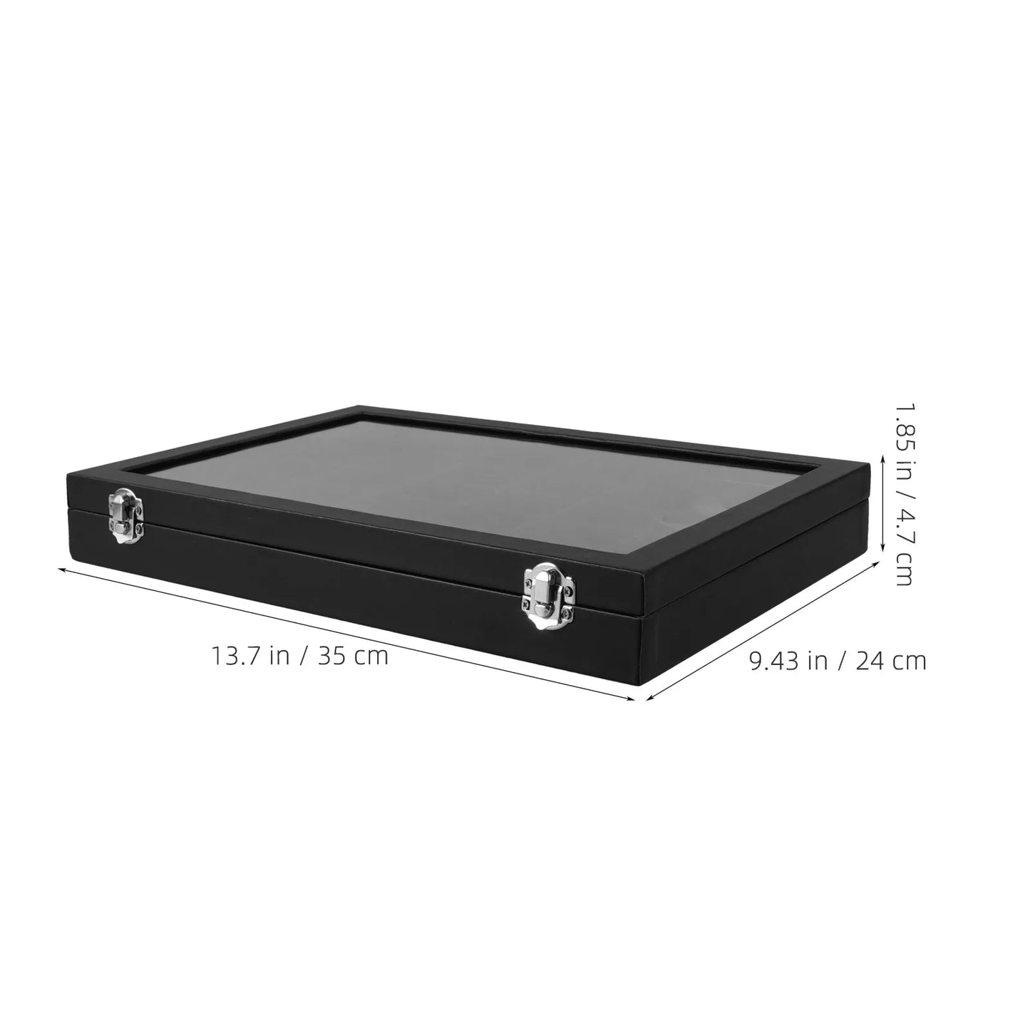 36-Grid Rock Collection Display Case Sturdy Clear Acrylic Storage Box for Rock Collectors Geology Specimens Jewelry Watch Peaceful Pleasures Health and Wellness