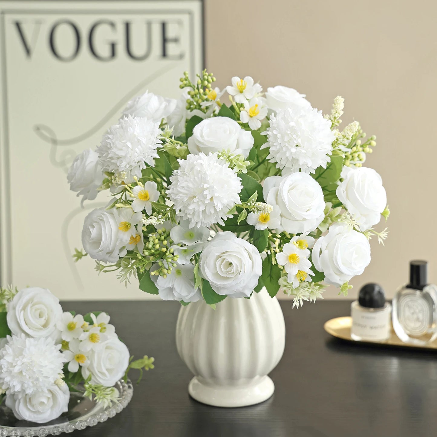 Silk Hydrangea Rose Artificial Flowers | Wedding & Home Décor