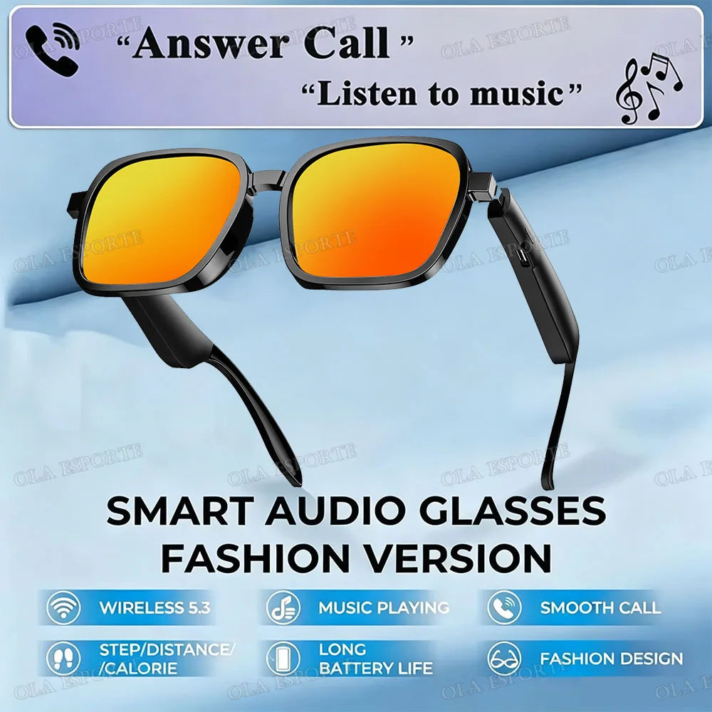 Bluetooth Smart Sunglasses – HD Audio, UV Protection, IPX5