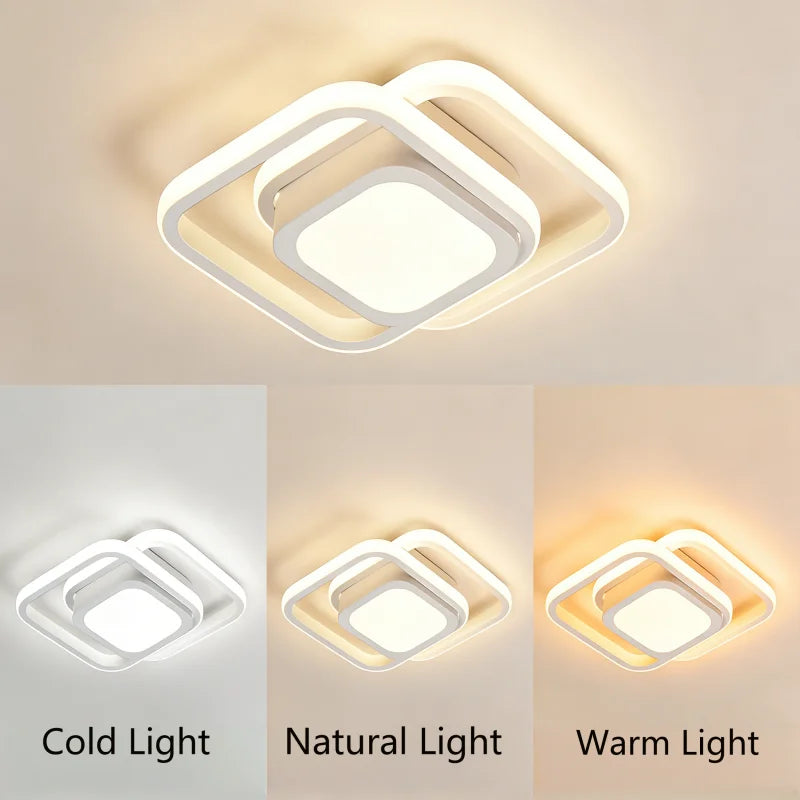RUNTOIN 22W Modern LED Ceiling Light | Hallway & Balcony Lamp