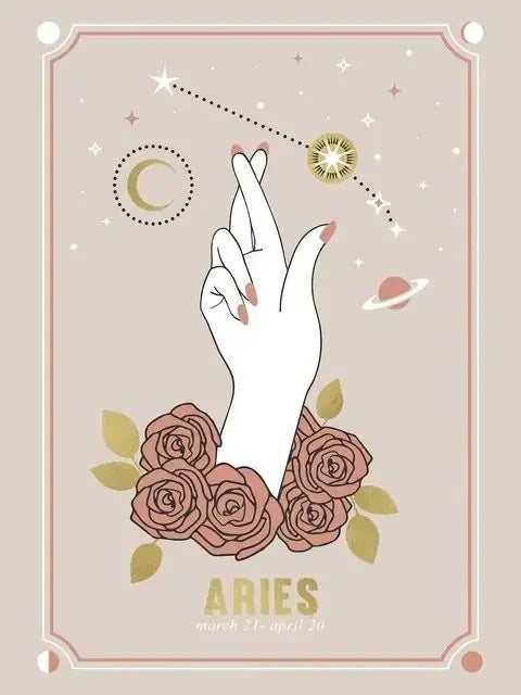 Bohemian Zodiac Tarot Astrology Canvas Wall Art | HD Print