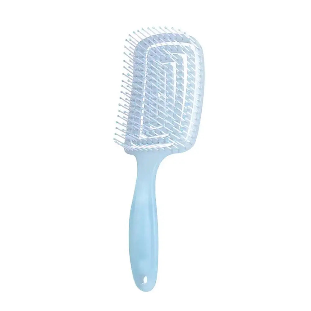 Hollow-Out Curved Detangling Brush for Easy Styling Peaceful Pleasures Health and Wellness G