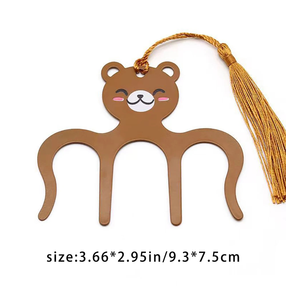 Cartoon Cute M-shaped Score Clip Metal Iron Book Flat Paging Fixed