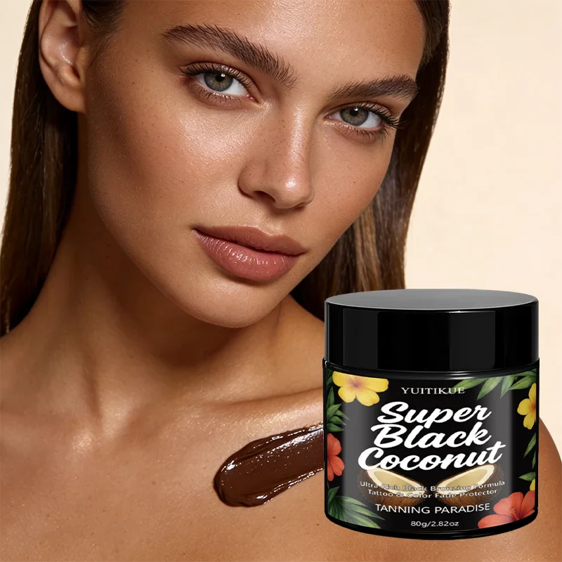 YUITIKUE Coconut Self-Tanning Cream – Deep Bronzing Glow 80g