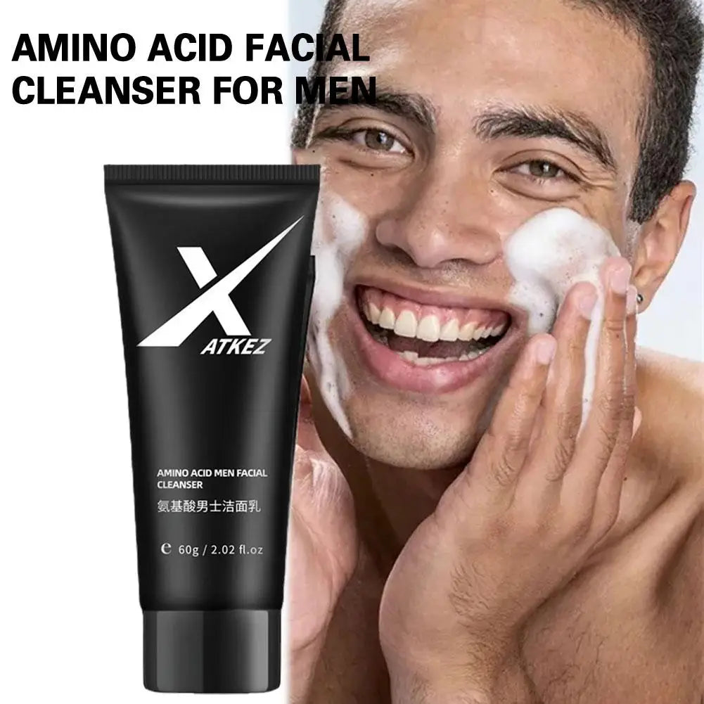 Amino Acid Face Wash for Men 60g – Gentle Foaming Cleanser for Oily Skin Peaceful Pleasures Health and Wellness