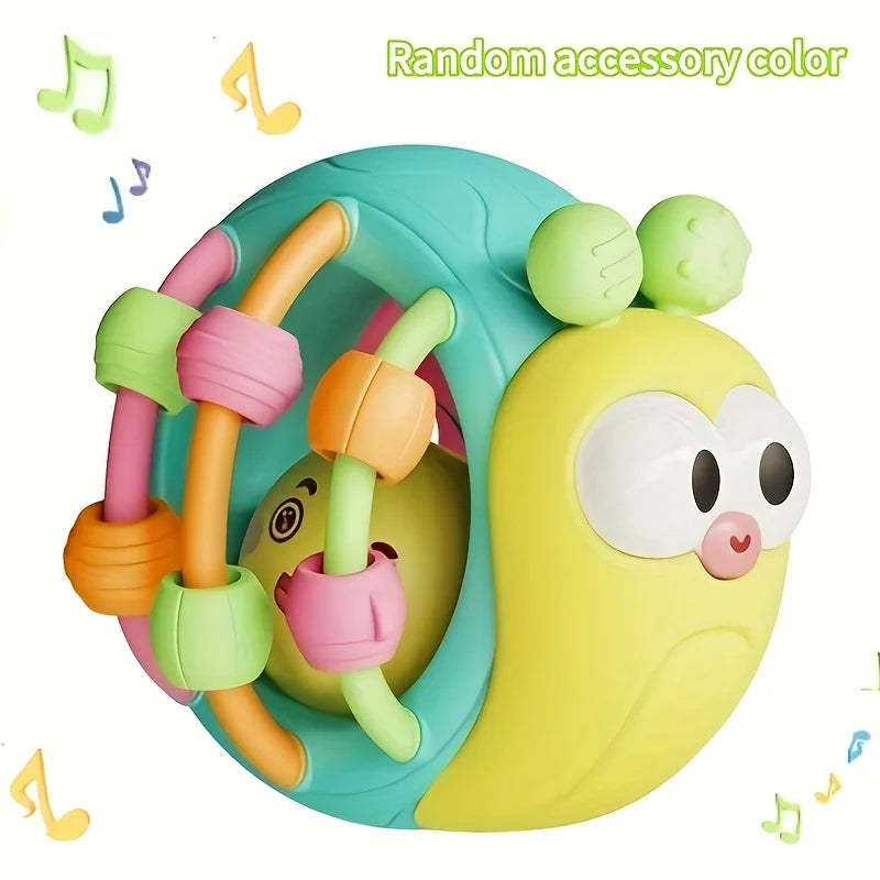Dutora Baby Snail Rattle Toy – Early Learning Plastic Ball