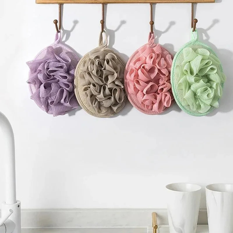 Soft Foaming Bath Scrubber Ball & Body Wipe – 1 or 2 Pack