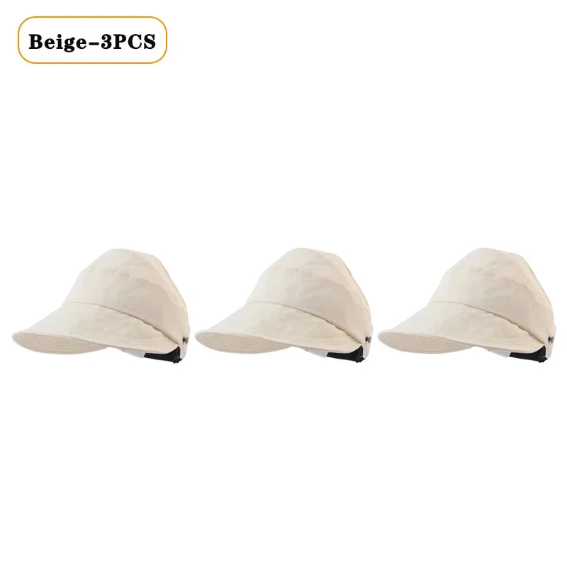 Foldable Wide Brim Ponytail Sun Hat | Quick-Dry Adjustable