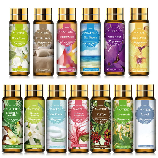 PHATOIL 10ml Aromatherapy Fragrance Oils – Diffuser & DIY Scents Aromatherapy Fragrance Oil Oasis Select