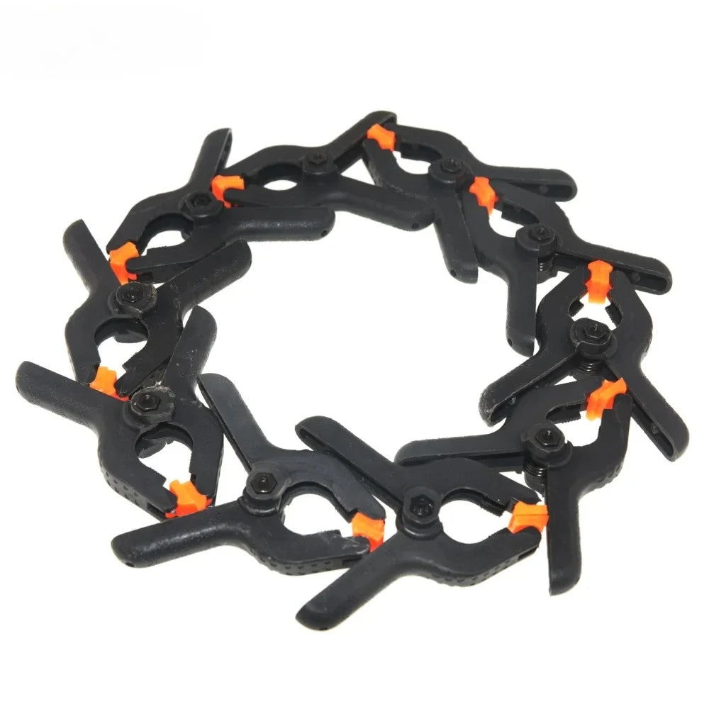 10pcs/lot 3'' 4'' 6‘’ inch Universal Plastic Clips Clamp Fixture Fastening Tools for Woodworking Spring Clip Studio Background Peaceful Pleasures Health and Wellness