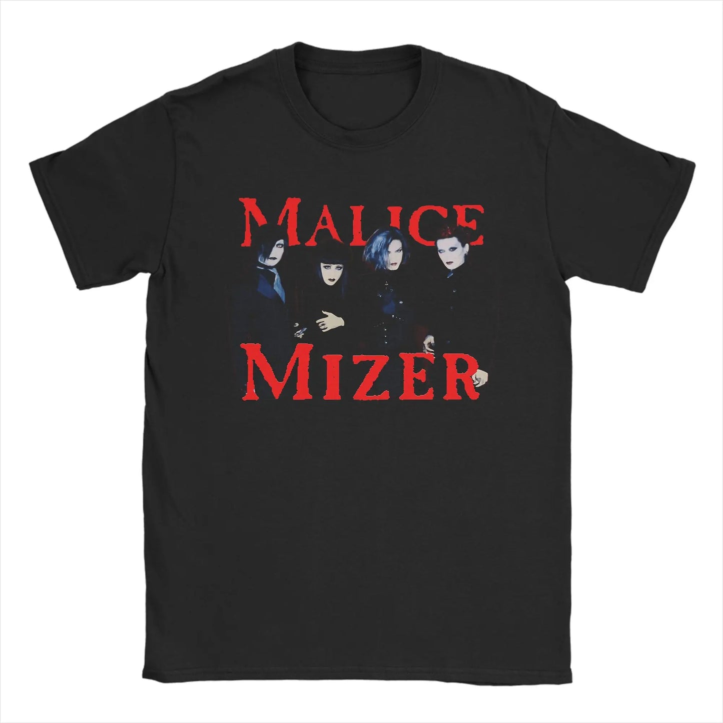 Malice Mizer T Shirt Men's 100% Cotton Funny T-Shirt Round Neck Rock Band Tees Short Sleeve Clothes Original Peaceful Pleasures Health and Wellness Brown S