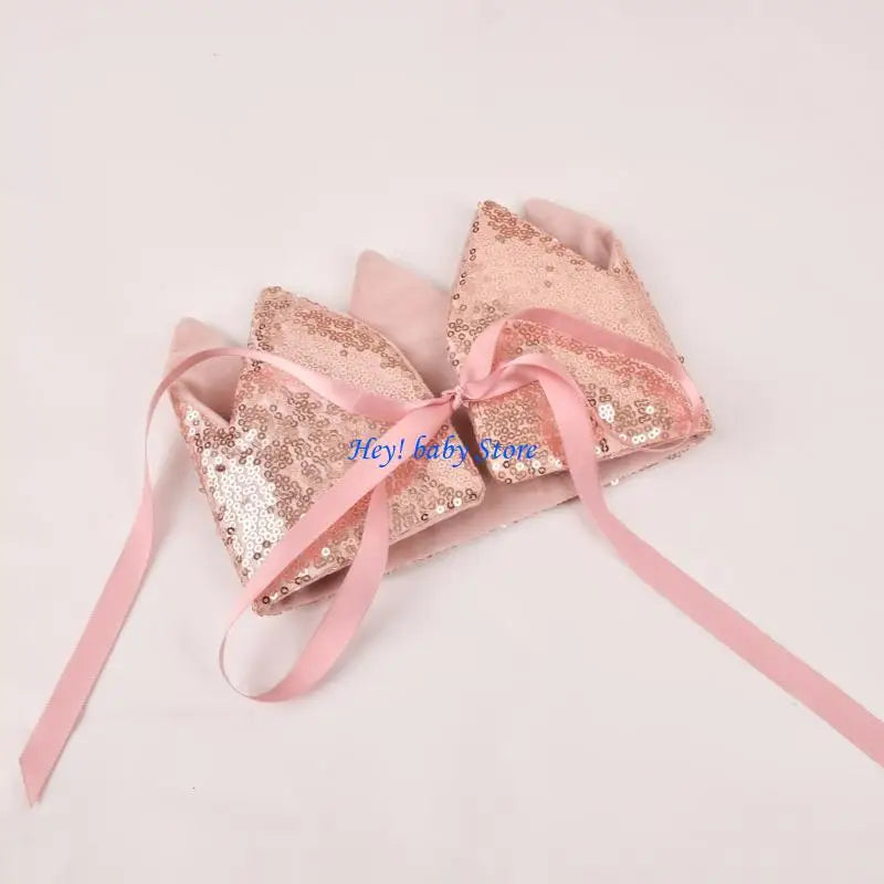 Baby Girl Glitter Crown Hairband & Fairy Star Wand Set | Photo Prop