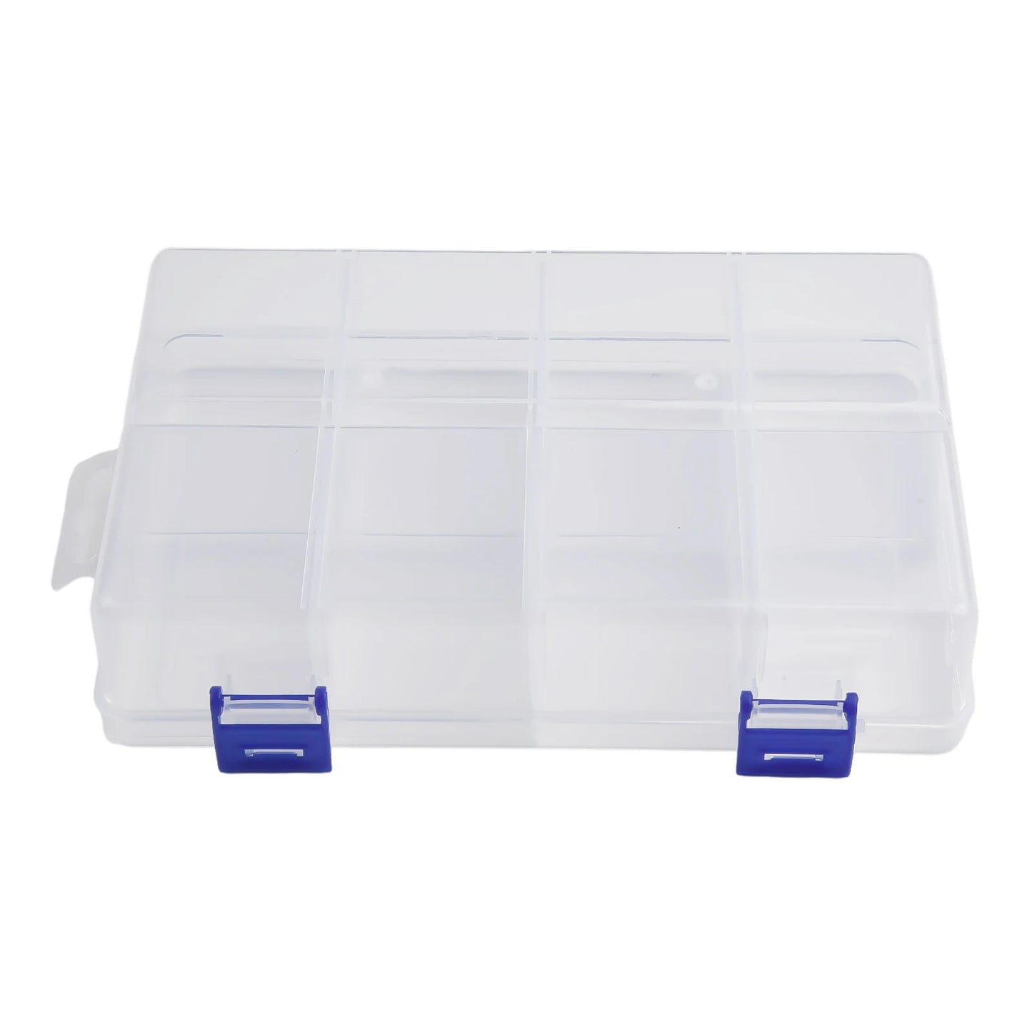 Adjustable 8 Grids Compartment Plastic Jewelry Storage Box Screw