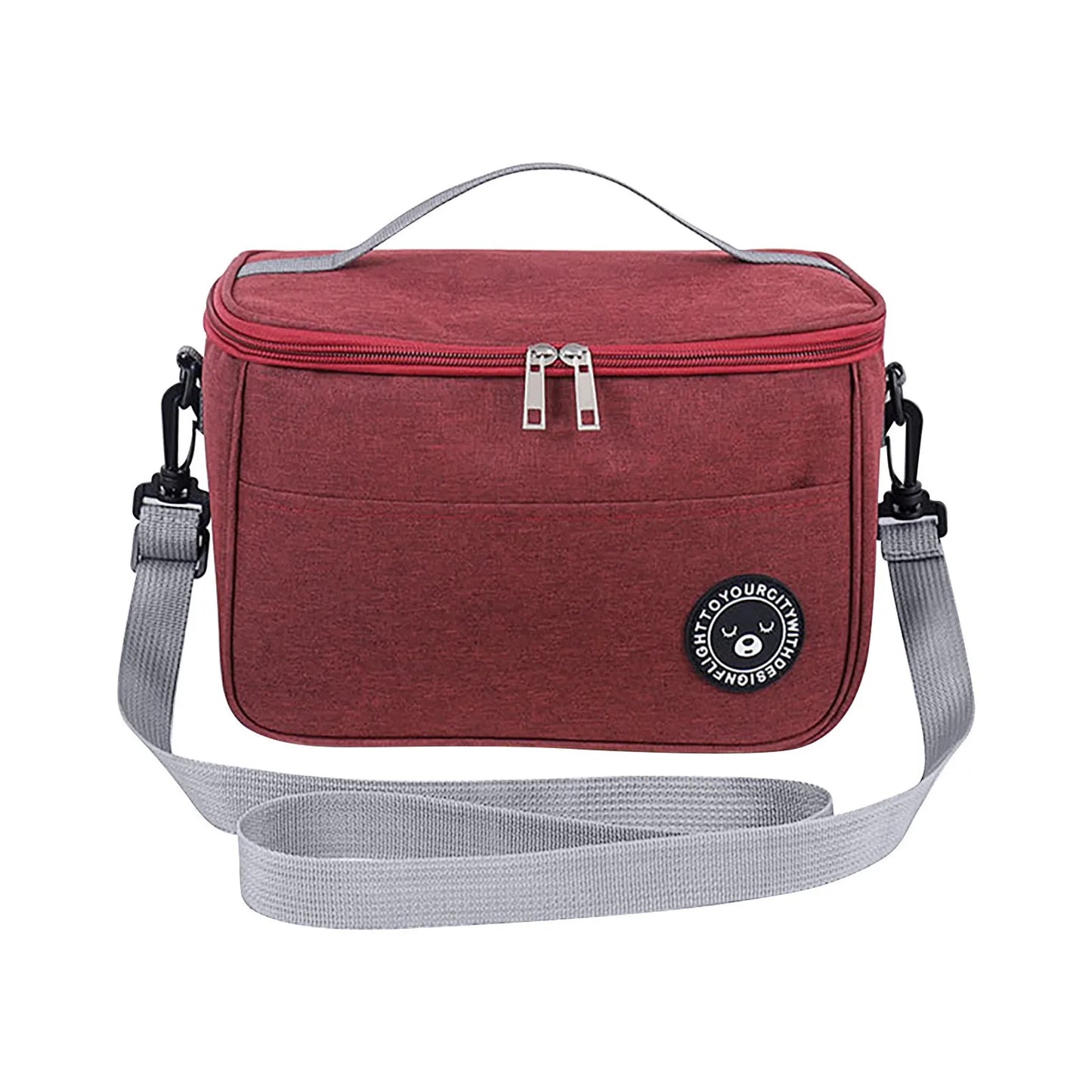 Portable Picnic Bag Thermal Insulated Lunch Box Tote Cooler Handbag Waterproof Backpack Bento Pouch School Food Storage Bags Peaceful Pleasures Health and Wellness BS