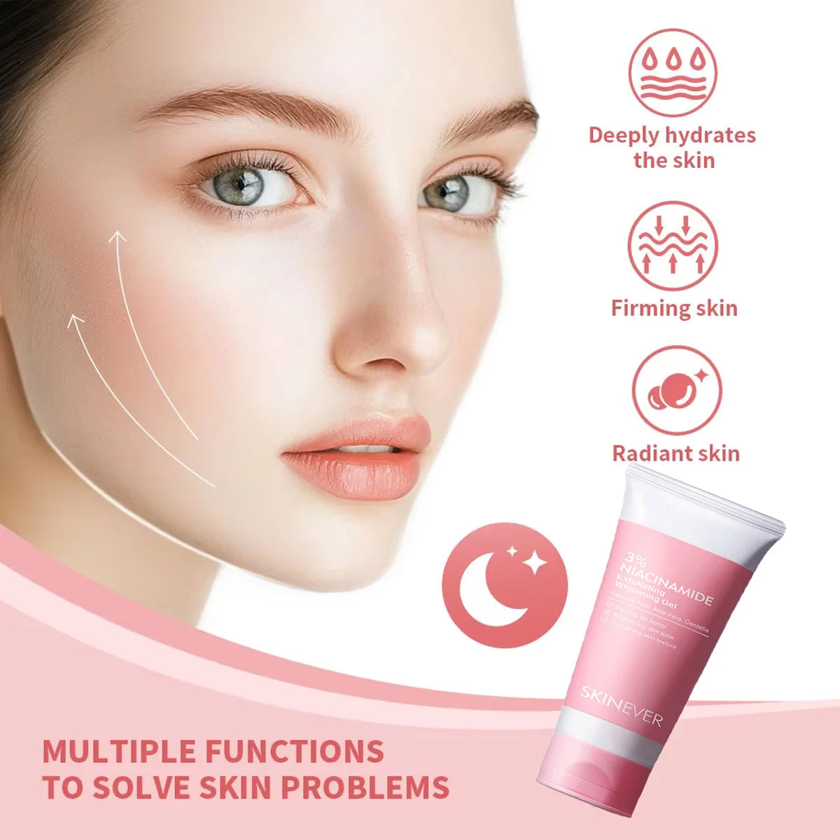 Niacinamide Facial Cleanser Exfoliator Deep Cleansing Moisturizing Nourishing Shrink Pores Oil-Control Brightening Skin Care Peaceful Pleasures Health and Wellness