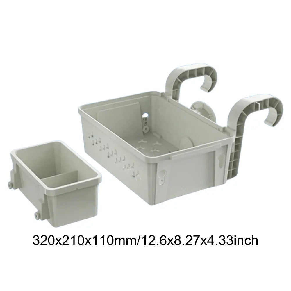 Above Ground Pool Storage Basket with Cup Holders Peaceful Pleasures Health and Wellness