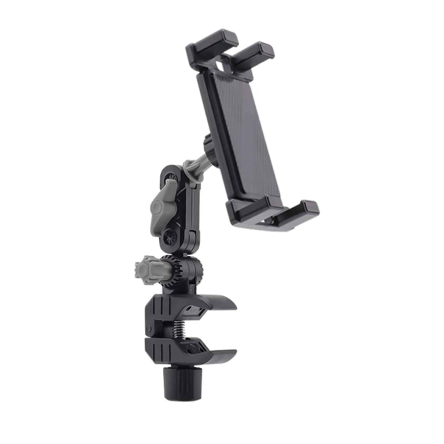 A Pillar Grab Handle Phone Holder for Car/Truck Adjustable Mobile Phone Bracket for Pickup SUV Van Excavator Front Loader Peaceful Pleasures Health and Wellness Grey for Tablet